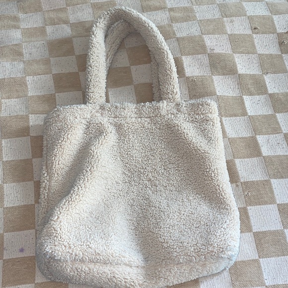 Primark Cream Sherpa Satchel - Picture 1 of 3